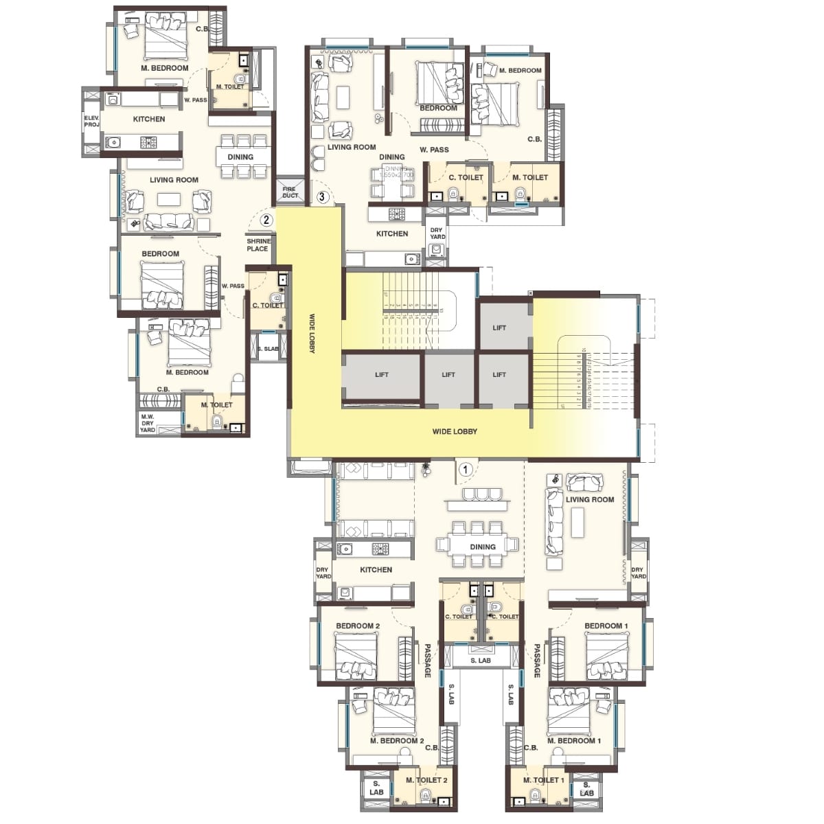 Sheth-Vasant-Lawns-Floor-Plan-Fern-23rd-to-25th-27th-to-30th-32nd